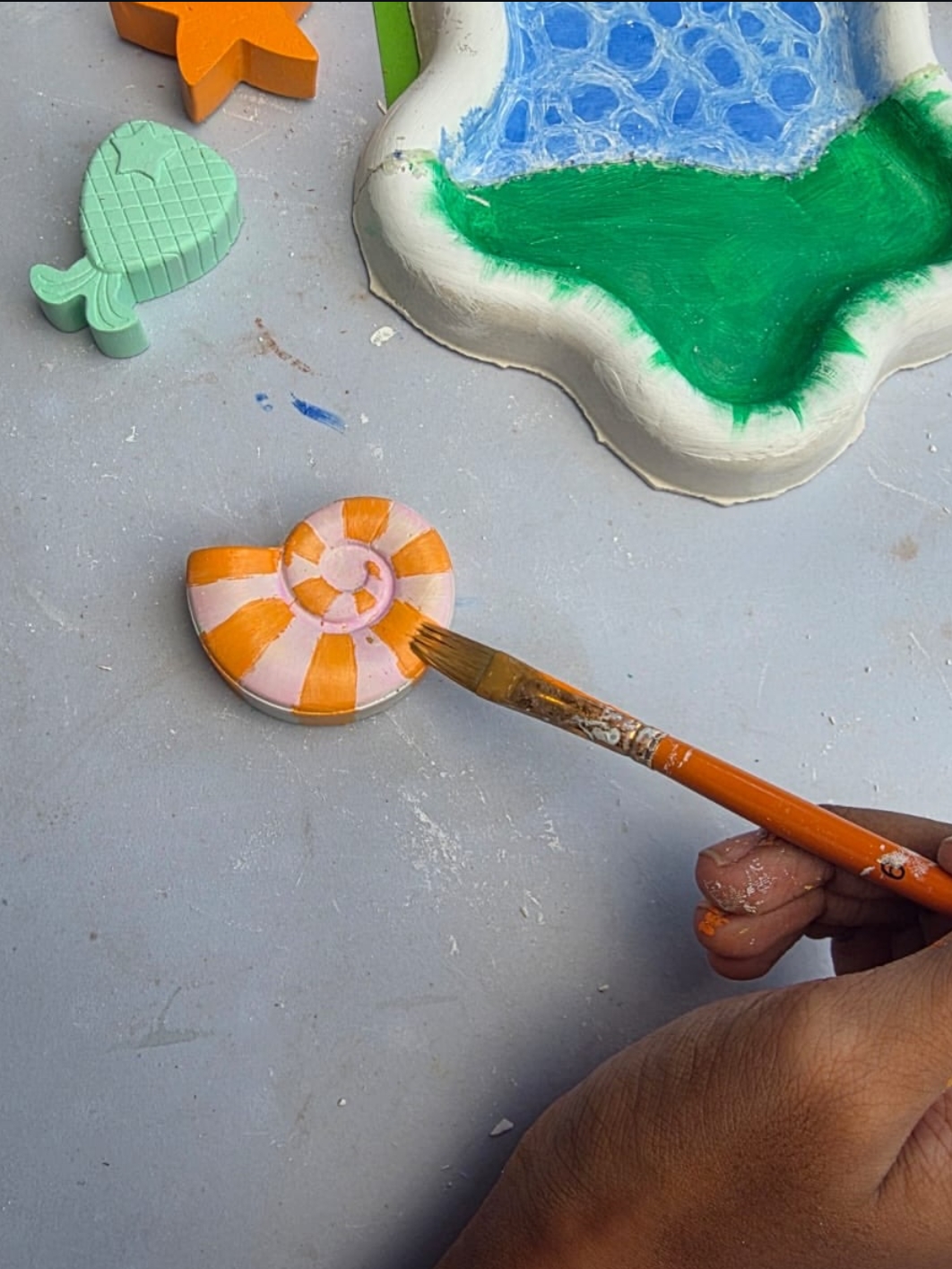 The Plaster of Paris (Cement craft) Workshop